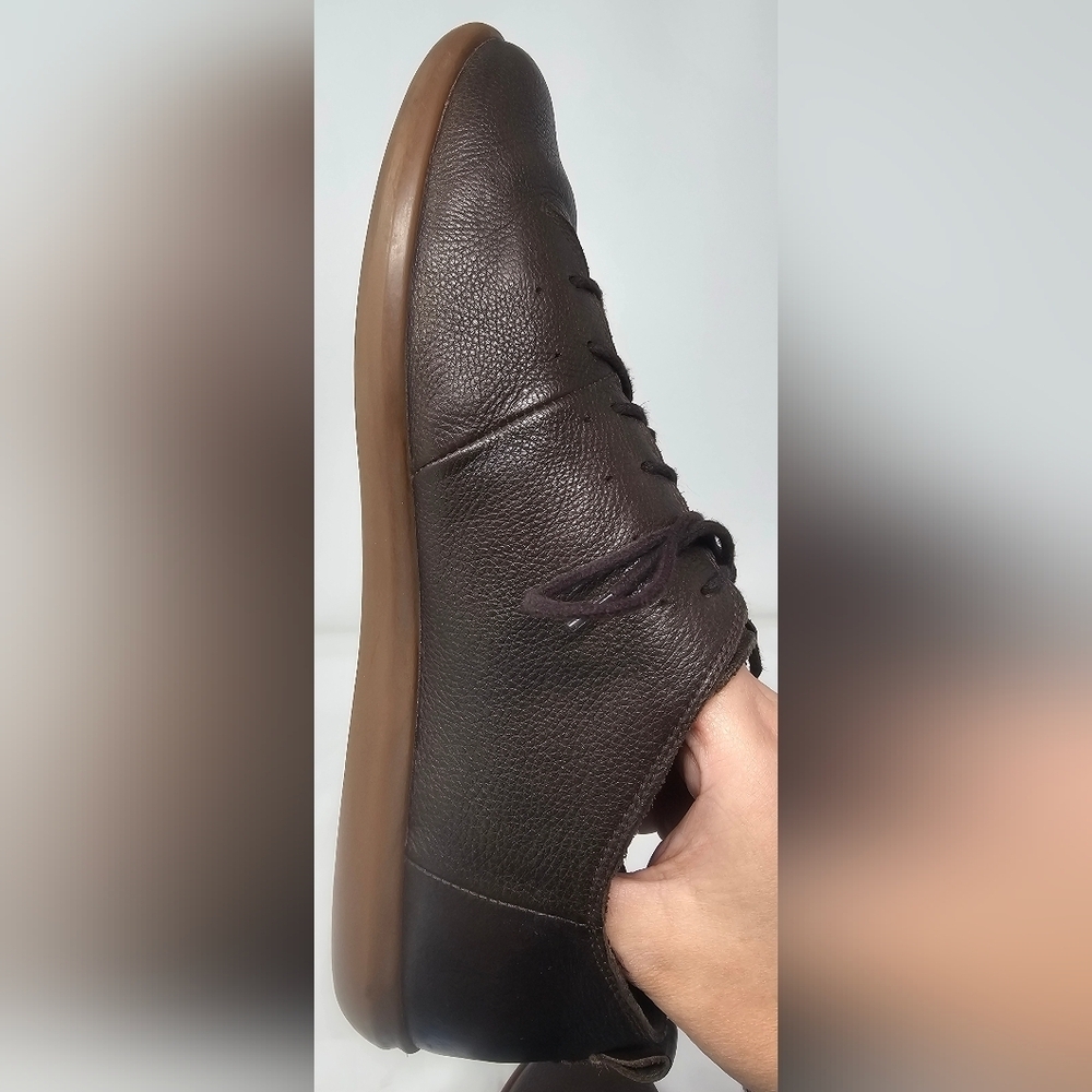 Geox Men's Dk Coffee New Do B Pure Leather Casual Shoes Size EUR 41 US 8 - Picture 7 of 16